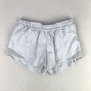 Lululemon Shorts Womens 8 Gray Running Yoga Lined Gym